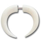 Pseudo-Piercing aus Wasserb&uuml;ffelknochen, H&ouml;rnern