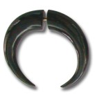 Water buffalo horn pseudo piercing, horns