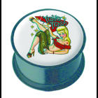 Plug aus Acetal mit Pin-Up Motiv - Roller Coaster