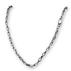 Ankerkette aus 925 Silber in zwei L&auml;ngen mit 4mm Kettenglieder und Karabinerverschlu&szlig;