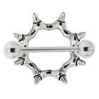 Sterling Silver Nipple Shield Brustwarze Piercing MONSTER CLAW