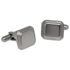 Manschettenknopf aus Edelstahl, 16x14mm