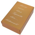 Aluminum cigarette case in gold color with individual engraving