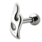 TIP Ohrpiercing mit 925 Silber Triabl Design und 316L Barbell