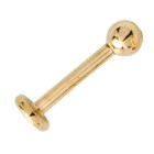 14 Karat Gold Labret 1.6mm mit Hohlkugel