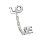 925 Sterling Silber Augenbrauenpiercing, LOVE