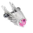 Helix Ohrpiercing 1.2x6mm  Fl&uuml;gel  aus 925 Sterling Silber 804