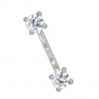 Augenbrauenpiercing aus 925er Sterlingsilber