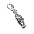 Pendant for bracelet or necklace Kokeshi doll 07 / Fescher motif made of 925 sterling silver