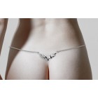 Bauchkette Back Belly Chain aus 925 Sterling Silber, aufwendiges Motiv