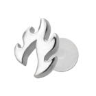 Bioplast Stecklabret mit Motiv Feuer 1.2x6mm / 1.2x8mm / 1.2x10mm L&auml;nge