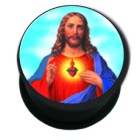 Plastic picture plug, motif JESUS