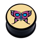 Picture Plug aus Kunststoff, Motiv  TOTENKOPF-SCHMETTERLING