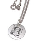 Runder Silber Anh&auml;nger mit Wunschgravur