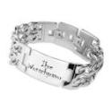 Unisex Armband mit Gravur breit