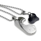 Partneranh&auml;nger aus Edelstahl LIEBE mit individueller Gravur auf der R&uuml;ckseite