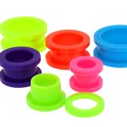 Tunnel in Neon-Pink aus Acryl, 16mm Durchmesser