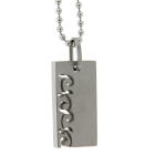 Anhänger TRIBAL aus Edelstahl mit Kugelkette