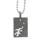 Pendant silhouette lizard