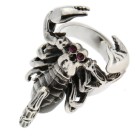 UNIQUE ITEM: Heavy ring made of 925 sterling silver, SCORPION