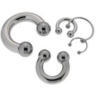 Hufeisen Piercingin 5.0mm St&auml;rke