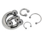 Hufeisen Piercingin 6.0mm St&auml;rke