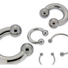 Hufeisen Piercingin 6.0mm St&auml;rke