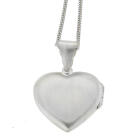 Herzf&ouml;rmiges Medaillon Herz aus 925 Sterling Silber, 25x25mm