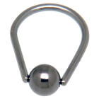 Tear Drop Klemmkugelring BCR,aus Chirurgenstahl - Tropfen