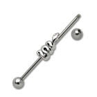Industrial Barbell  aus Chirurgenstahl mit Schlange