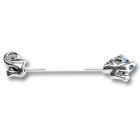 Nipple Brustwarzen Piercing aus PMFK mit Salamander Motiv