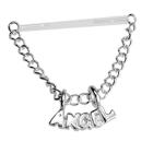 Nipple Brustwarzen Piercing aus PMFK mit Angel Schriftzug