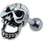 Helix Ohrpiercing Totenkopf