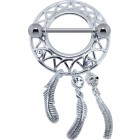 Brustwarzenpiercing aus 925 Sterling Silber Dreamcatcher - TRAUMFÄNGER