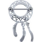 Brustwarzenpiercing aus 925 Sterling Silber Dreamcatcher -  TRAUMF&Auml;NGER