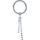 Tragus- oder Helix-Piercing 925 Sterling Silber Motiv mit 316L Ring TIP1630