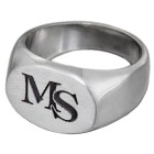 Ring aus Edelstahl, mattiert, Innendurchmesser 19mm