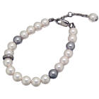 Armband aus Edelstahl mit Kunstperlen