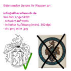 Siegelring aus Edelstahl mit runder Gravurfl&auml;che mit individueller Gravur