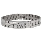 Stainless steel bracelet Banal shiny with your individual engraving