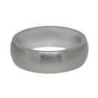 Stahlring gew&ouml;lbt und mattiert, Ringh&ouml;he 7mm