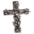 Anh&auml;nger aus 925 Sterling Silber, KREUZ von Rosen &uuml;berwuchert