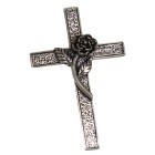 Anh&auml;nger aus 925 Sterling Silber, KREUZ mit Kletterrose