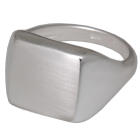 Siegelring 925 Sterling Silber4eckige mattierte Fl&auml;che 16x15mm