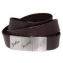 Echtlederarmband mit drei geteiltem Verschlu&szlig; doppelt gewickelt und Wunschgravur  17cm / 18cm / 19cm / 20cm / 21cm / 22cm / 23c