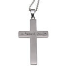**Edelstahl Carbon Kreuz Anh&auml;nger mit Gravur &ndash; Zeitloses Schmuckst&uuml;ck mit pers&ouml;nlicher Note**