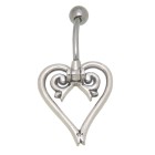 Bauchnabel Piercing  Tribal Line  Chirurgenstahl und 925 Sterling Silber