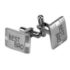 Manschettenknöpfe CLASSIC aus Edelstahl mit Wunschgravur