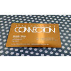 10 Visitenkarten mit Gravur 0,2mm starkes Aluminium Gold