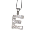 Silber Buchstaben-Anhänger  E